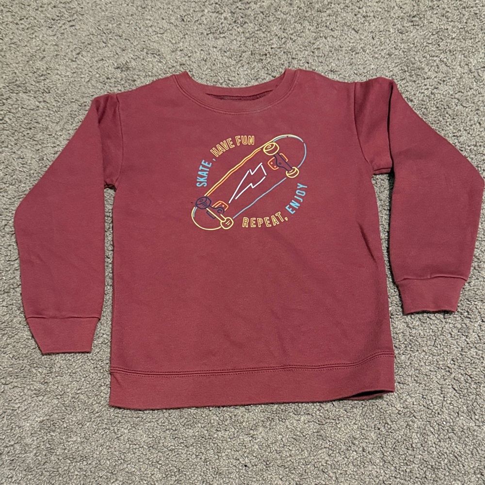 Garanimals Maroon Skateboard Fun Sweatshirt